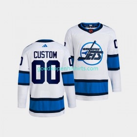 Winnipeg Jets Custom Adidas 2022 Reverse Retro Wit Authentic Shirt - Mannen